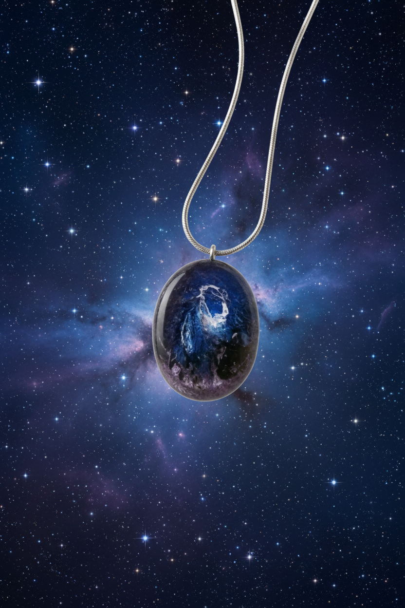 Galaxy Pendant Clean Stars